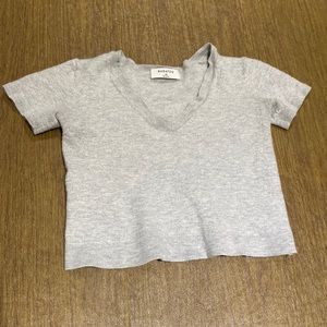 Grey Wool Babaton Shirt
